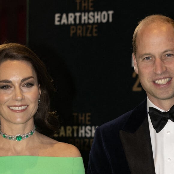 Le prince William, prince de Galles, et Catherine (Kate) Middleton, princesse de Galles, assistent à la 2ème cérémonie "Earthshot Prize Awards" à Boston, le 2 décembre 2022. 