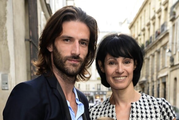Julien Derouault, Marie-Claude Pietragalla - Soirée du Nouvel An juif chez Marek Halter à Paris le 8 septembre 2013.