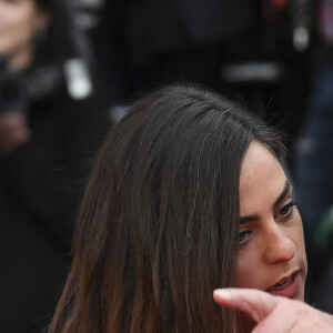 Alain Delon et sa fille Anouchka Delon - Montée des marches du film "A Hidden Life" lors du 72ème Festival International du Film de Cannes, le 19 mai 2019.
