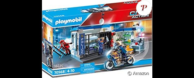 La nuit est animé chez les policiers avec ce coffret Playmobil City Action poste de police et cambrioleur