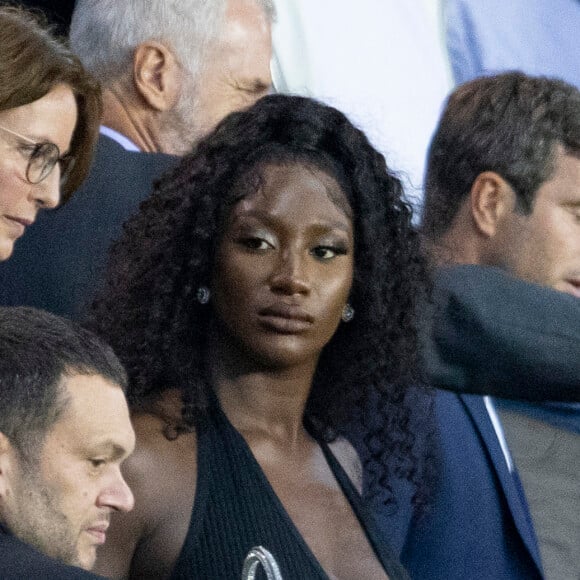 Aya Nakamura - People assistent au match aller de la Ligue des Champions entre le Paris Saint-Germain et la Juventus (2-1) au Parc des Princes à Paris le 6 septembre 2022.  People attend the first leg of the Champions League between Paris Saint-Germain against Juventus (2-1) at the Parc des Princes in Paris on September 6, 2022. 