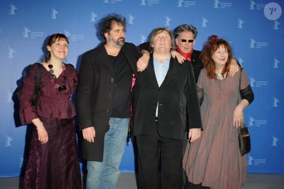 Les acteurs et réalisateur du film Mammuth, au Festival du film de Berlin, lors du photocall, le vendredi 19 février.