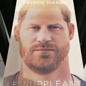 Illustration du livre "Le Suppléant" du Prince Harry à Paris, France, le 12 janvier 2023. © Federico Pestellini/Panoramic/Bestimage 