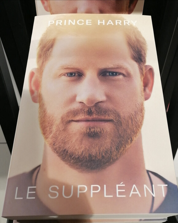 Illustration du livre "Le Suppléant" du Prince Harry à Paris, France, le 12 janvier 2023. © Federico Pestellini/Panoramic/Bestimage 