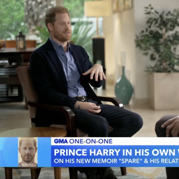 Images de l'émission "Good Morning America" avec le prince Harry. © JLPPA/Bestimage 