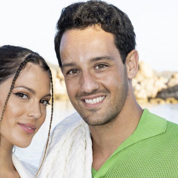 Iris Mittenaere et son compagnon Diego El Glaoui - Front row et people lors du défilé Etam Croisière 2022 au Domaine de Murtoli, Corse le 12 mai 2022. © Cyril Moreau / Bestimage