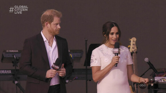 Prince Harry, Meghan Markle - A travers le monde, de nombreuses personnalités se sont mobilisées pour l'événement "Global Citizen Live". Le 26 septembre 2021.