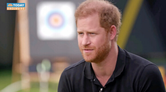 Le prince Harry donne une interview pour le "Today Show" à La Haye, le 19 avril 2022.