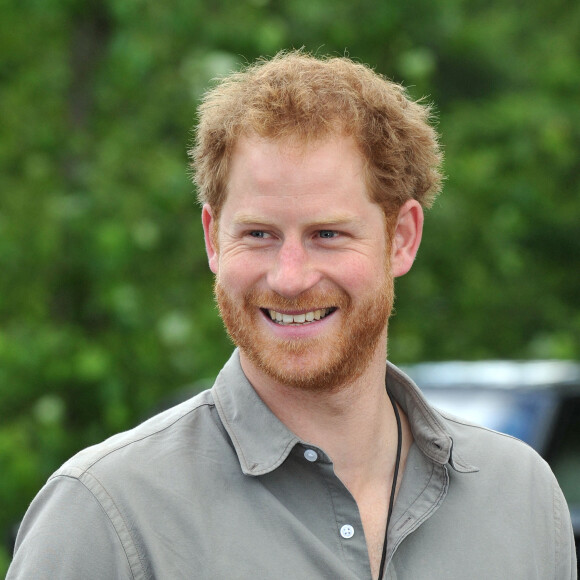 Le prince Harry visite un lieu de pèche dédié à l'éducation des jeunes défavorisés à Aberdare le 5 juillet 2016.