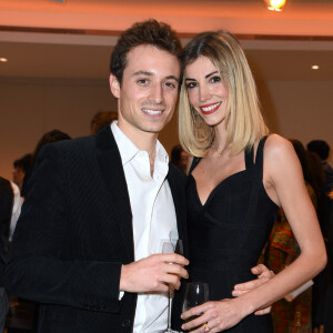 Exclusif - Hugo Clément et sa compagne Alexandra Rosenfeld (Miss France 2006 et Miss Europe 2006) - Dîner de gala au profit de l'association "Maïsha Africa" de Sonia Rolland, qui vient en aide aux enfants du Rwanda, au Pavillon Gabriel, à Paris, France, le 17 décembre 2018. En vue de soutenir une partie du projet en faveur de la réhabilitation du service de néonatalogie du service pédiatrique de l'hôpital de Musanze au Rwanda, le gala est organisé avec le précieux parrainage de C.Descalzi-Pereira, présidente de la Fondation Congo Kitoko et de C.Brucker, directrice générale de L'Oréal Grand Public France. Plus de 125 000 euros de dons ont été récoltés pendant la soirée. Cette manifestation n'aurait pu avoir lieu sans le partenariat de la Fondation Congo Kitoko, Mixa et LVMH ainsi que la contribution du magazine Infrarouge et de la maison de Champagne Delarocque. © Gorassini-Moreau/Bestimage 