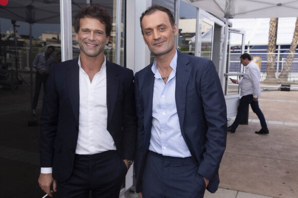 Numa Privat et Augustin Trapenard invité de D.Burki pour Culture Box lors du 75ème Festival International du Film de Cannes, France, le 26 mai 2022. © Jack Tribeca/Bestimage