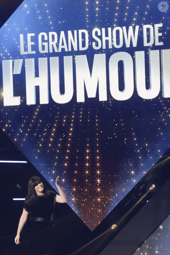 Exclusif - Sandrine Sarroche - Enregistrement de l'émission "Le Grand Show de l'Humour : quels sont vos humoristes préférés en 2023 ?", diffusée le 11 février sur France 3. © Jack Tribeca / Bestimage