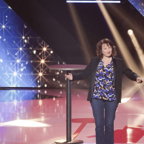 Exclusif - Anne Roumanoff - Enregistrement de l'émission "Le Grand Show de l'Humour : quels sont vos humoristes préférés en 2023 ?", diffusée le 11 février sur France 3. © Jack Tribeca / Bestimage