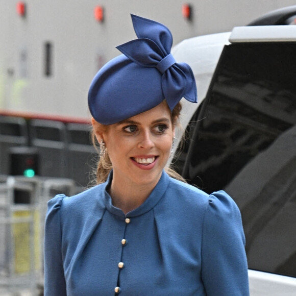 La princesse Beatrice d'York - Les membres de la famille royale et les invités lors de la messe célébrée à la cathédrale Saint-Paul de Londres, dans le cadre du jubilé de platine (70 ans de règne) de la reine Elisabeth II d'Angleterre. Londres, le 3 juin 2022.