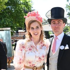 La princesse Beatrice d'York et son mari Edoardo Mapelli Mozzi lors du premier jour de la Royal Ascot 2022 à l'hippodrome d'Ascot dans le Berkshire, Royaume Uni, le 14 juin 2022.