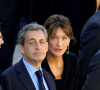 Nicolas Sarkozy, Carla Bruni Sarkozy - Arrivées à l'hommage national à Charles Aznavour à l'Hôtel des Invalides à Paris. © Jacovides-Moreau / Bestimage