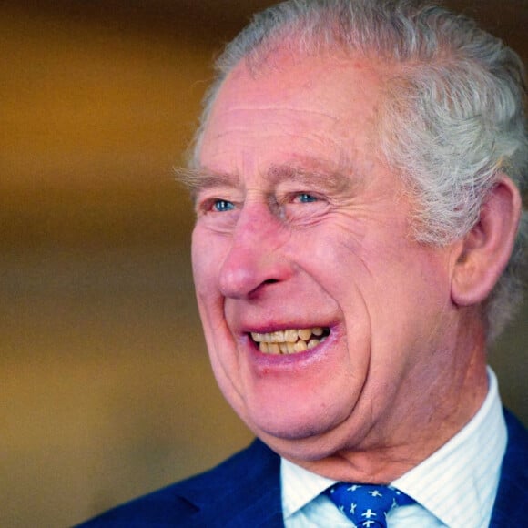 Le roi Charles III d'Angleterre et Camilla Parker Bowles, reine consort d'Angleterre, rencontrent des survivants lors de la Journée internationale de commémoration de l'Holocauste au palais de Buckingham, le 27 janvier 2023. Le couple royal s'est entretenu avec Amouna Adamlight, survivante du génocide du Darfour, et le Dr Martin Stern, un survivant de l'Holocauste. © Avalon / Panoramic / Bestimage 