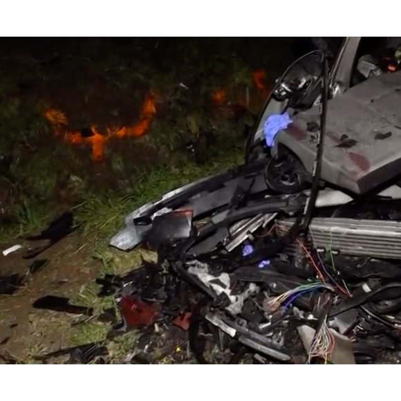 Images de l'accident de voiture de Pierre Palmade