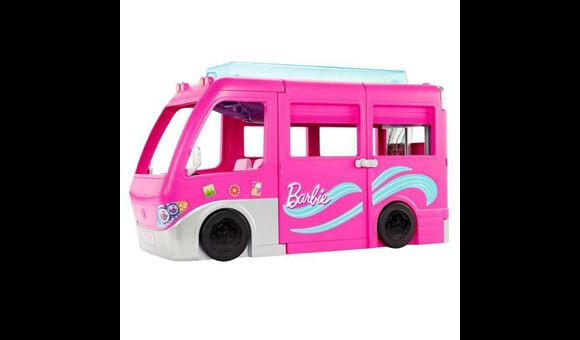 Une maison roulante, c'est possible avec cet accessoire de poupée méga camping-car de Barbie