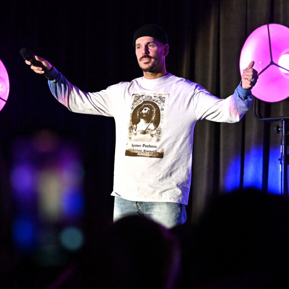 Matt Pokora en show case à Nice, le 6 décembre 2022, dans la nouvelle salle du Casino Partouche du Palais de la Méditerranée pour la radio Kiss FM. © Bruno Bebert / Bestimage