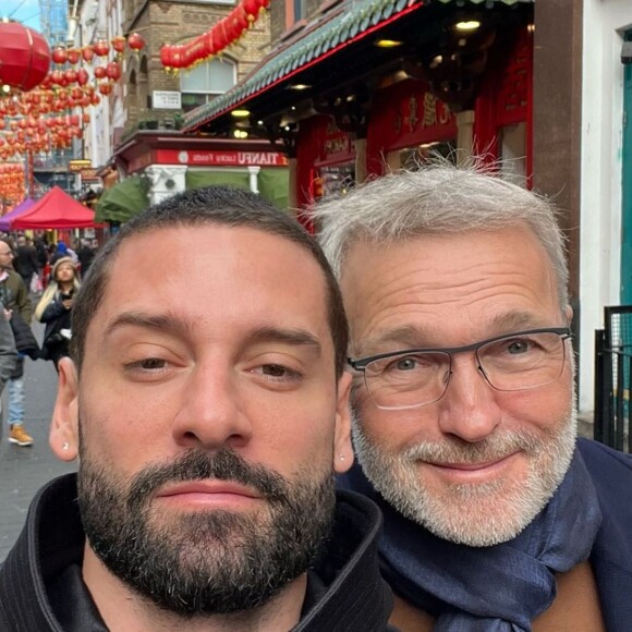 Laurent Ruquier et son compagnon Hugo. Instagram.