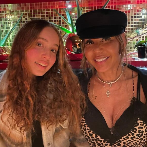 Cathy Guetta et sa fille Angie sur Instagram. Le 27 février 2022.