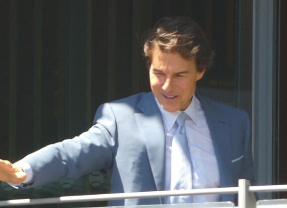 Tom Cruise dans les tribunes de la finale du tournoi de Wimbledon, le 10 juillet 2022.