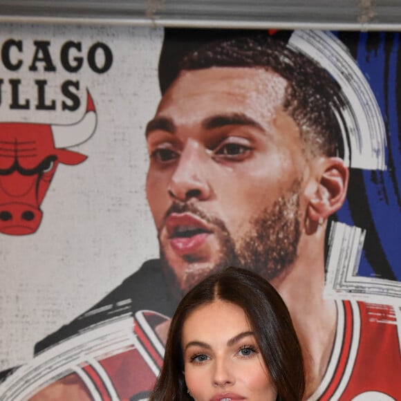 Thylane Blondeau - People au Club House NBA pour un match exhibition entre Tony Parker, Joakim Noah, Charles Leclerc, Pierre Gasly et Darko Peric à Paris le 20 janvier 2023. © Veeren/Bestimage 