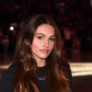 Thylane Blondeau - People au match de Basketball Paris NBA 2023 entre les Pistons de Detroit et les Bulls de Chicago à l'Accor Arena Bercy le 19 janvier 2023. © Veeren/Bestimage 