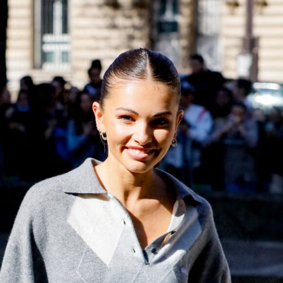 Thylane Blondeau - Arrivées au défilé Miu Miu Collection Femme Prêt-à-porter Printemps/Eté 2023 lors de la Fashion Week de Paris (PFW), France, le 4 octobre 2022. © Veeren-Clovis/Bestimage 