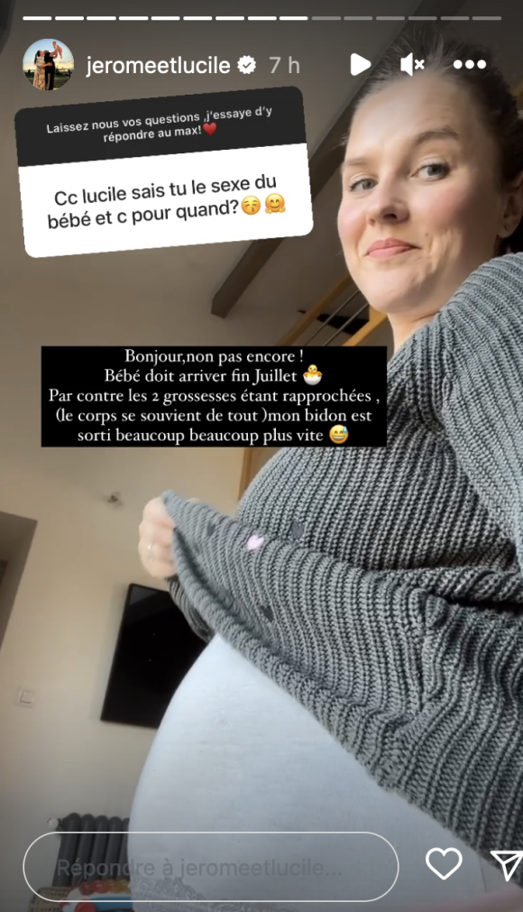 En story Instagram le jeudi 16 février 2023, elle est allée plus loin en acceptant de répondre à quelques questions sur sa nouvelle grossesse et en a même révélé le terme.