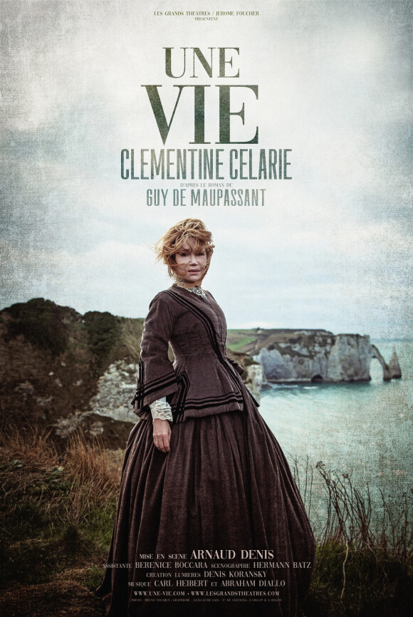 Clémentine Célarié est à l'affiche du spectacle Une vie d'après l'oeuvre de Maupassant au théâtre du Petit Saint-Martin à Paris