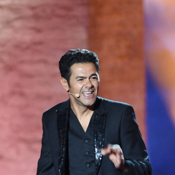 Exclusif - Jamel Debbouze lors de la soirée du grand gala du "Marrakech du Rire 2022" pour la 10ème édition au palais El Badiî à Marrakech, Maroc, le 18 juin 2022. © Rachid Bellak/Bestimage