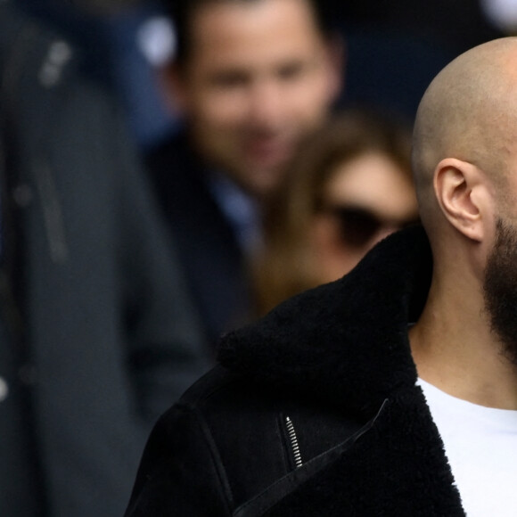 Guest dans les tribunes lors du match de Ligue 1 "PSG - Lille (4-3)" au Parc des Princes, le 19 février 2023.