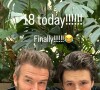 Photo de David et Cruz Beckham via Instagram à l'occasion de son 18ème anniversaire le 20 février 2023.