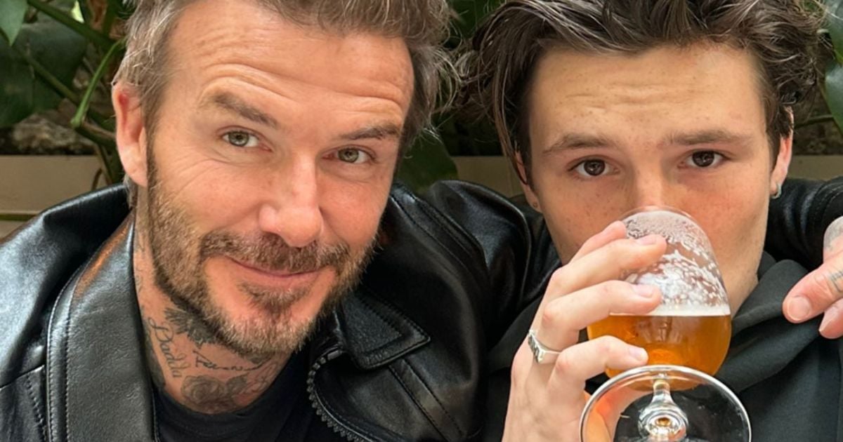 Photo de David et Cruz Beckham via Instagram à l'occasion de son 18ème