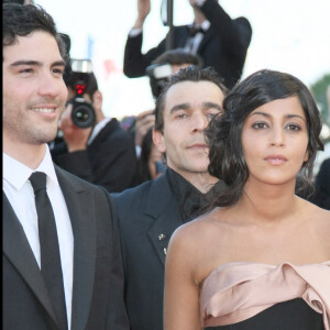 Ils se sont rencontrés sur le tournage du film Un prophète de Jacques Audiard
Tahar Rahim et Leïla Bekhti - Montée des marches du film Un prophète au Festival de Cannes en 2009
