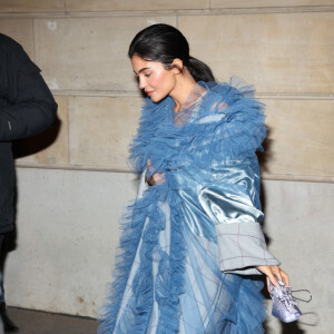 Kylie Jenner à la sortie du défilé Margiela à lors de la fashion week de Paris (PFW) le 22 janvier 2023. Moreau-Perusseau / Bestimage