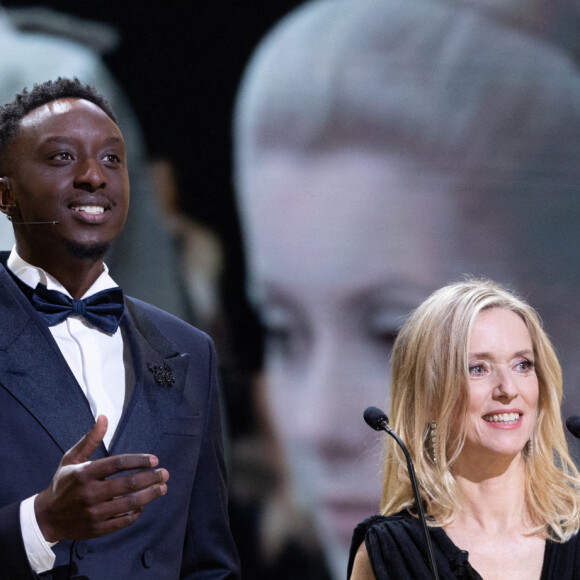 Ahmed Sylla a tout raconté le lendemain sur Instagram.
Ahmed Sylla, Léa Drucker (robe Chloé, chaussures Louboutin, bijoux Boucheron) - 48ème cérémonie des César à l'Olympia à Paris le 24 février 2023 © Borde / Jacovides / Bestimage 