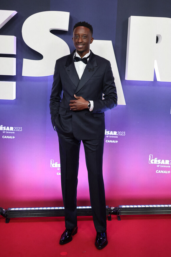 Ahmed Sylla au photocall de la 48ème cérémonie des César à l'Olympia à Paris le 24 février 2023 © Dominique Jacovides / Olivier Borde / Bestimage 