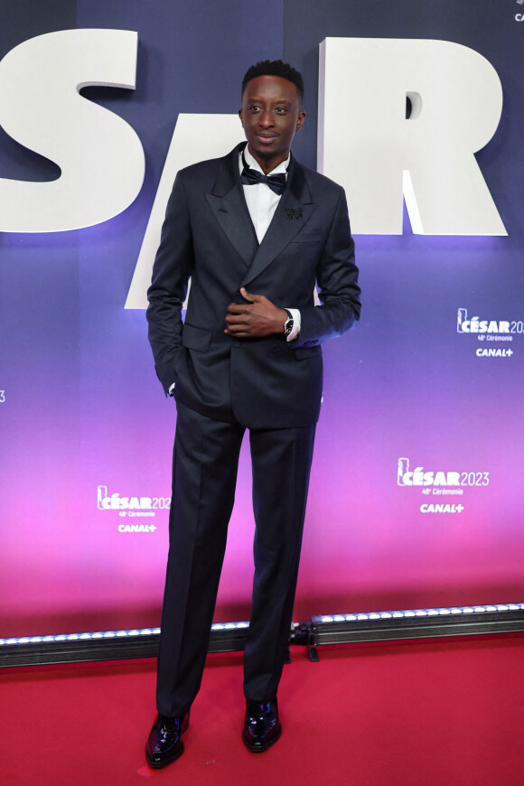 Ahmed Sylla au photocall de la 48ème cérémonie des César à l'Olympia à Paris le 24 février 2023 © Dominique Jacovides / Olivier Borde / Bestimage 