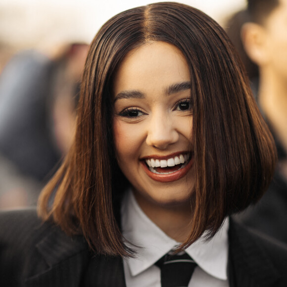 Léna Mahfouf (Léna Situations) arrive au défilé Christian Dior prêt-à-porter automne-hiver 2023/2024 lors de la Fashion Week de Paris (PFW) le 28 février 2023. © T. Da Silva / Perusseau / Bestimage 