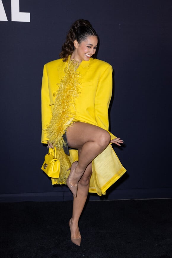 Léna Mahfouf (Lena Situations) lors du défilé de mode Haute-Couture "Valentino" lors de la fashion week de Paris. Le 25 janvier 2023 © Olivier Borde / Bestimage 
