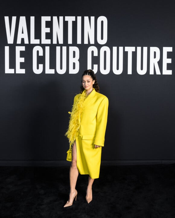Lena Mahfouf (Lena Situations) lors du défilé de mode Haute-Couture "Valentino" lors de la fashion week de Paris. Le 25 janvier 2023 