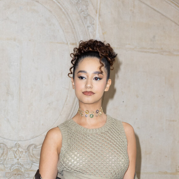 Léna Mahfouf (Léna Situations) au défilé de mode Haute-Couture Christian Dior au musée Rodin lors de la Fashion Week Printemps-été 2023 de Paris, France, le 23 janvier 2023. © Olivier Borde/Bestimage 