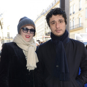 Valérie Donzelli et son compagnon Jeremie Elkaim - Première du film "La Belle et La Bête" à Paris le 9 février 2014. 