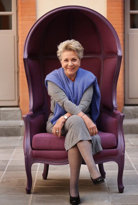 Exclusif - Françoise Laborde (membre du jury) pose lors du Grand Gala "Les Fous Rires de Toulouse" à Toulouse le 13 mars 2016. © Patrick Bernard/Bestimage