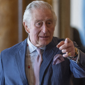 Il n'a rien dit quand Meghan Markle a accepté de parler à Oprah Winfrey.
Le roi Charles III - Réception pour discuter de la mise en oeuvre pratique du cadre mondial de la biodiversité au palais de Buckingham, à Londres. Le 17 févriar 2023.