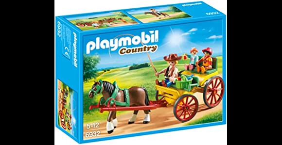 Rien de telle pour une balade que ce jeu Playmobil Country calèche avec attelage