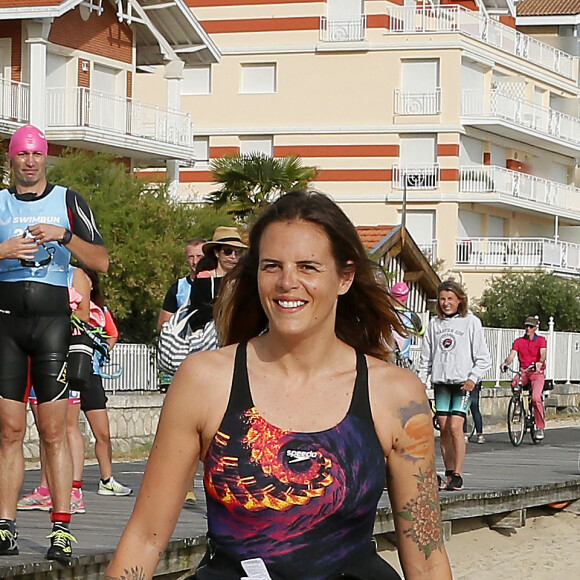 Sur son compte Instagram, Laure Manaudou a publié une jolie photo de Manon le 5 mars dans sa story
Exclusif - Laure Manaudou - La championne de natation L.Manaudou organise et lance la 1er édition de sa course, la "Swimrun" à Arcachon, France, le 23 juin 2019. Maintenant organisatrice de course avec son amie C.Gauzet, ancienne candidate de l'émission Koh-Lanta. Cette première édition de course et de nage était composée de 12 kilomètres de course dans le sable et 3 kilomètres de nage en mer. © Patrick Bernard/Bestimage